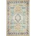 Bashian S236-LGN-2.6X8-SR705 2 ft. 6 in. x 8 ft. Sorrento Collection Transitional Polypropylene Power Loom Area Rug Light Green