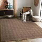 Adiva Rugs Jute Sisal Area Rug in Natural Look for Indoor Outdoor Use Comfortable Strong Durable Patio Porch Hallway (Mocca 8â€™ X 10â€™)