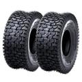 Leeten 15x5.00-6 Lawn Mower Tire Set of 2 15x5x6 Heavy Duty Turf Tire Vacuum Tyre for Lawn Mower Garden Tractors Riding Mowers Golf Cart Tire 4 Ply Tubeless