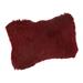 Unique Bargains Car for Seat Back Lumbar Rest Support Pillow Protective Back Lumbar Elastic Cotton Cushion Wine Red