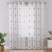 GymChoice Sheer Curtains Linen Textured Bedroom Curtain Sheers Light Filtering Rod Pocket Voile Curtains for Living Room Farmhouse Window Treatments Set
