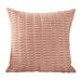 Njshnmn Decorative Outdoor Throw Pillow Covers 18 x 18 Corduroy Square Pillowcase Light Pink