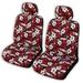 Winnie Fashion Hawaiian Car Seat Covers (Hibiscus Surf Red Side Airbag)