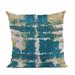 Plutus Brands Blue Contemporary Art Graphic Print Luxury Throw Pillow - 20 x 36 in. King Size