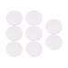 8PCS 10CM Round Canvas Drawing Board Premium Art Painting Board Artist Round Shape Canvas Board Oil Paint Canvas Sketchpad (Whiteï¼‰