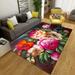 Colorful Blooming Flowers Area Rugs For Living Dinning Room Modern Floral Print Rug Bedroom Floor Carpet Mat 2 x 3