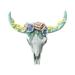 Cow Head Wall Hanging Decor Flower Succulent Bull Farmhouse Wall Art Decoration Rose Head Holiday Decorations