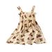 Tosmy Girls Clothes Casual Dress Summer Scoop Neck Sleeveless Floral Flowy Print Plain Sundress Beach Dress Party Dresses