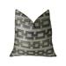 Foursquare White & Gray Handmade Luxury Pillow 26 x 26 in.