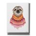 Epic Graffiti Sloth in a Sweater by Rachel Nieman Canvas Wall Art 12 x16