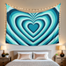 Heart Aesthetic Tapestry for Girl Bedroom Tapestries 59Wx51H Inch Wall Decor Princess Modern Trendy Bedroom Living Room Dorm Decor Fabric