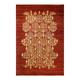 Eclectic One-of-a-Kind Hand-Knotted Area Rug - Red 6 1 x 8 10