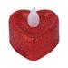 Wedding Night Table Love LED Red Flameless Day Valentine s Candle Heart 24PC Anniversary Decor For Glitter Tealight Decoration Candle Home Jar Candle Holders for Large Vintage Taper Candle Holders