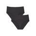 Plus Size Women's Everyday Smoothing Brief by Comfort Choice in Black (Size 15)