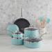 Martha Stewart 14-PC Non-stick Aluminum Cookware Set by Martha Stewart in Blue