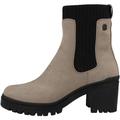 s.Oliver Damen Chelsea Boots zum Reinschlüpfen mit Absatz Vegan Braun (Taupe), 37