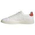 adidas Herren Advantage Premium Leather Shoes Sneakers, Core White Core White Bright Red, 36 2/3 EU