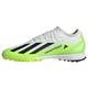 adidas Unisex X Crazyfast.3 Turf Boots Fußballschuhe (Rasen), FTWR White/core Black/Lucid Lemon, 46 EU