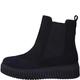 Jana Damen Chelsea Boots Winter Flach Weite H Mehrweite, Schwarz (Black), 37 EU