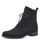 MARCO TOZZI Damen Stiefeletten zum Schnüren Flach Winter, Schwarz (Black), 36