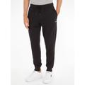 Sweathose TOMMY JEANS "TJM SLIM FLEECE SWEATPANT" Gr. XL, N-Gr, schwarz (black) Herren Hosen Sweathosen