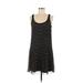 Club Monaco Casual Dress - Shift Scoop Neck Sleeveless: Black Dresses - Women's Size 6