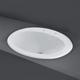 Rak Mira Inset Countertop Basin 560mm Wide - 2 Tap Hole