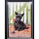 Florence E Valter Scottish Terrier Scottie Dog Vintage Signed Valentine & Sons Series No.1721 Post Card Mounted Picture Gift Birthday