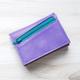 Purple Leather Trifold Wallet For Women, A Colorful & Unique Coin Pocket That Makes The Perfect Gift - The Frances Wallet in Violet