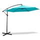 Parasol déporté inclinable 3x3 m - Parasol flottant - Avec pied de parasol croisé - Parasol de