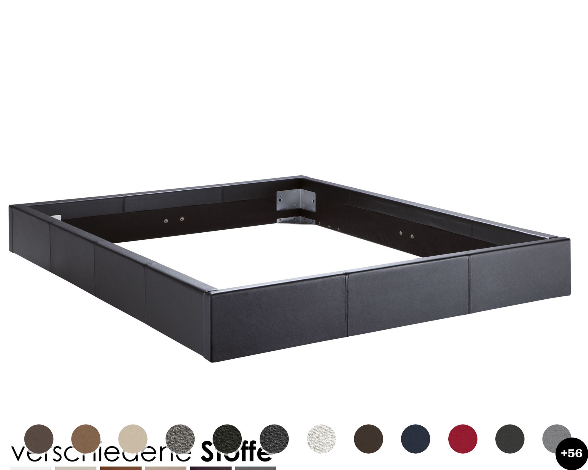 Hasena Dream-Line Bettrahmen Lungo 23/4S 140x200 cm / PK3 Buffalo 722 espresso Image