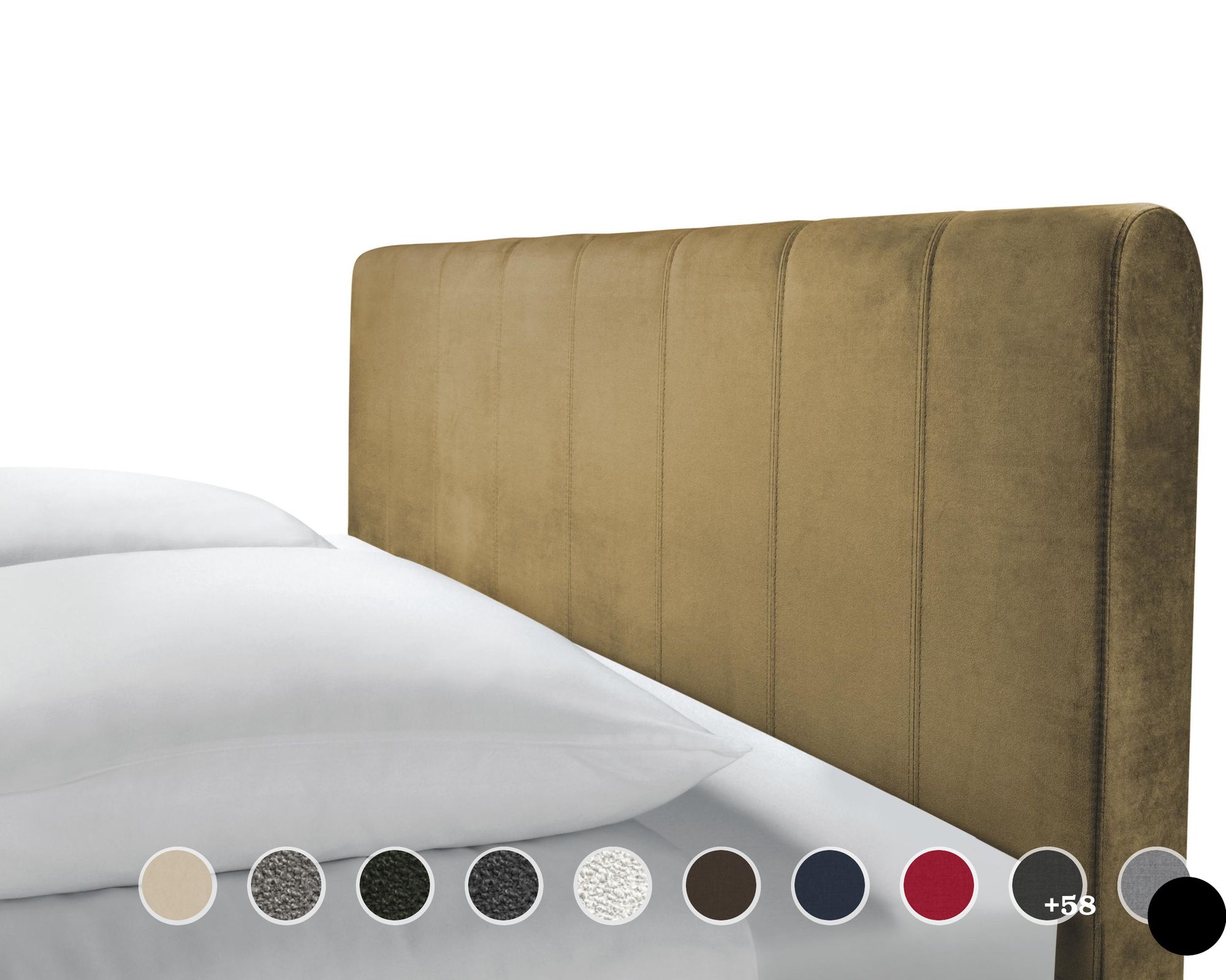 Hasena Dream-Line Kopfteil Kimo 140 cm / PK3 Capo 765 taupe Image