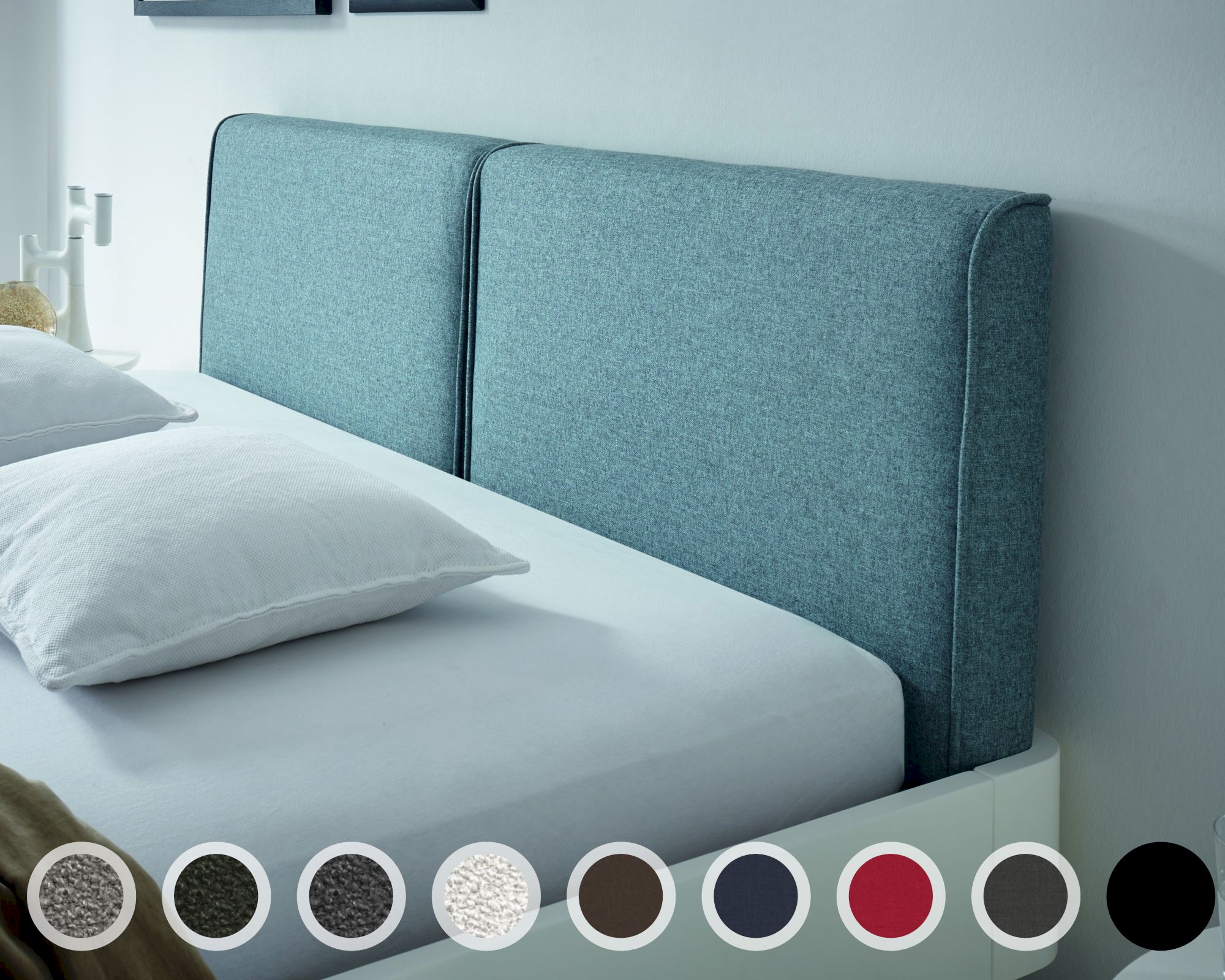 Hasena Fine-Line Kopfteil Cemoa 180 cm / PK3 Boucle 772 fresco Image