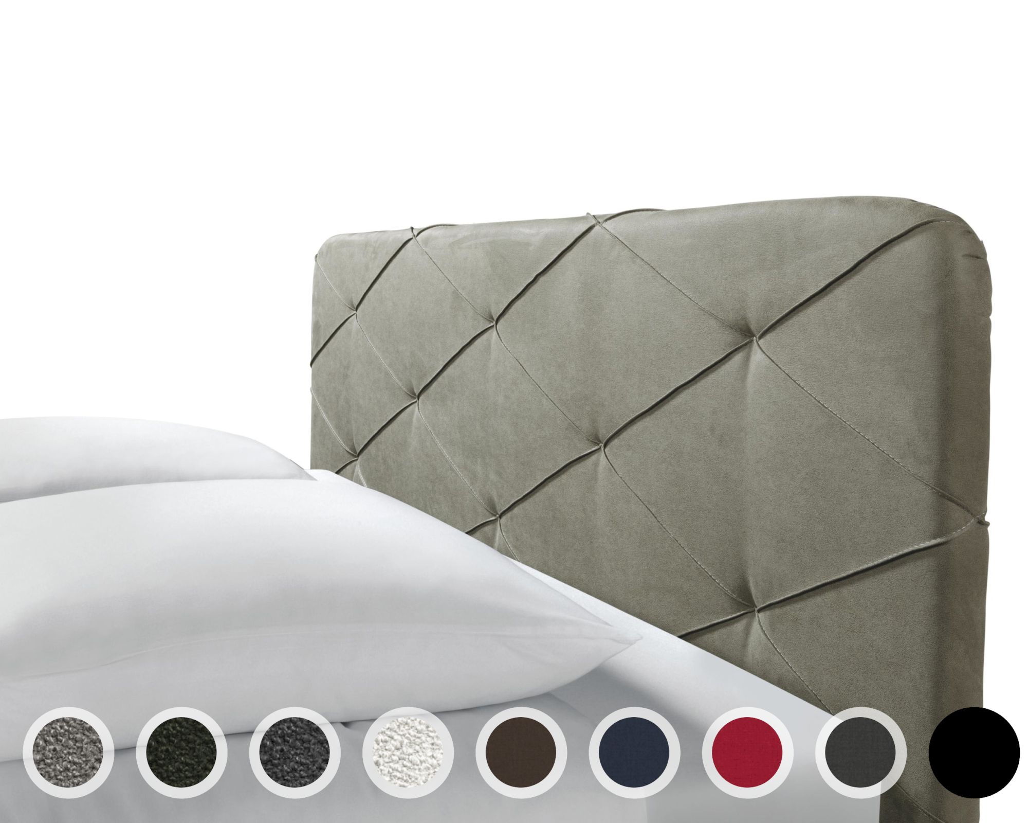 Hasena Dream-Line Kopfteil Julia 140 cm / PK3 Velluto 742 coffee Image