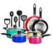 15 Piece Kitchenware Pots & Pans Non-Stick Cookware Set