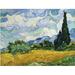 Home Comforts - Vincent_Van_Gogh_Wheat_Field_with_Cypresses_1889 - Vivid Imagery Laminated Poster Print - 12 Inch by 18 Inch Laminated Poster With Bright Colors