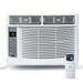 Hasoo 6000 BTU Air Conditioners Window Unit Smart Window AC Unit with Remote/App Control and Dehumidify Function Energy Saving Low Noise Silent-wrap Technology for Rooms up to 250 Sq.ft