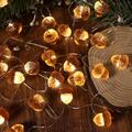 Thanksgiving String Lights 10ft 30 LEDs Battery Powered with Timer Remote Control 3D Acorn Fairy Lights Fall Decorations for Wedding Bedroom Fireplace Home Harvest Festival Decor