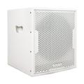 Sound Town 1400 Watts 12â€� Powered PA DJ Subwoofer with 2 Speaker Outputs Folded Horn Design White for Live Sound Stage Church Lounge Bar (CARPO-12DSWPW)