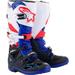 Alpinestars Tech 7 Mens MX Offroad Boots Black/Blue/Red/White 6 USA