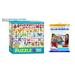 Bundle of 2 |Eurographics Emojicolors 100-Piece Puzzle + Smart Puzzle Glue Sheets