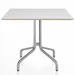 Emeco 1 Inch Cafe Table Square, Wood Top - 1INCHCTSQ36LW