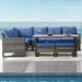 Latitude Run® Soyab Polyethylene (PE) Wicker 8 - Person Seating Group w/ Cushions Synthetic Wicker/All - Weather Wicker/Wicker/Rattan | Outdoor Furniture | Wayfair