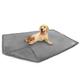 PetAmi Waterproof Dog Blanket for Bed, XL Dog Pet Blanket Couch Cover Protector, Sherpa Fleece Leakproof Blanket for Crate Kennel Sofa Furniture Queen Bed Protection Reversible Soft 90x90 Light Grey