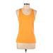 Nike Active Tank Top: Orange Activewear - Women's Size Large