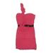 BCBGMAXAZRIA Casual Dress - Mini High Neck Sleeveless: Pink Print Dresses - Women's Size 0