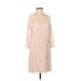 Laundry by Shelli Segal Casual Dress: Tan Dresses - Women's Size 2