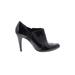 Nine West Heels: Slip-on Stilleto Cocktail Party Black Print Shoes - Women's Size 8 - Closed Toe