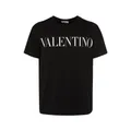 Valentino , Logo Print Jersey T-shirt ,Black male, Sizes: S, 2XL