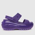 Crocs mega crush sandals in purple